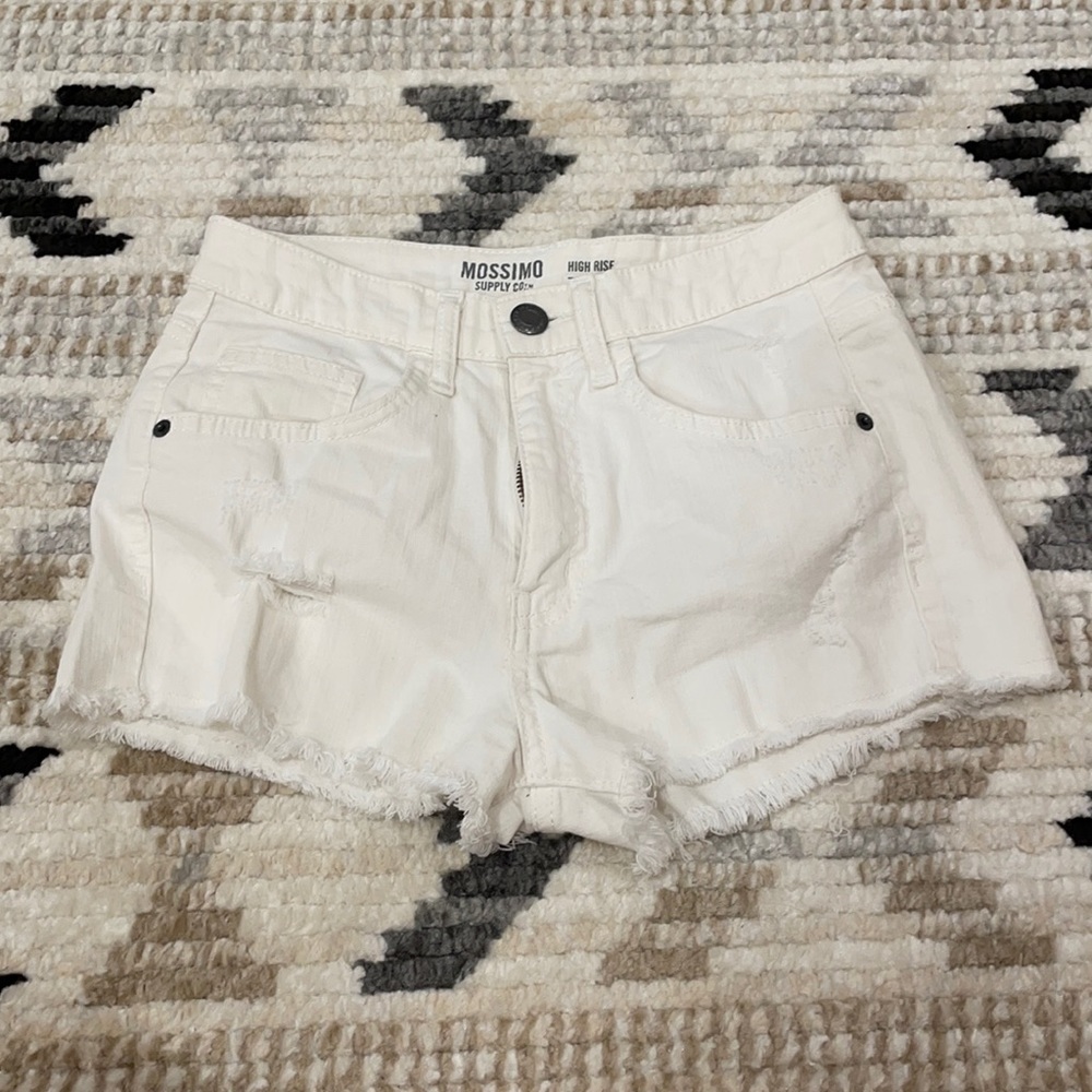 White Mossimo cutoff Jean shorts